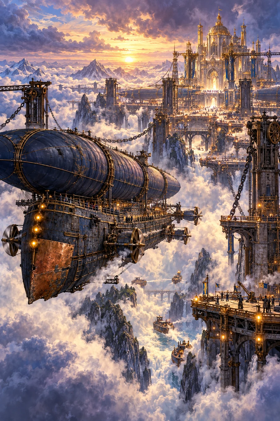 The Harbor at the End of the Sky • original painted cover