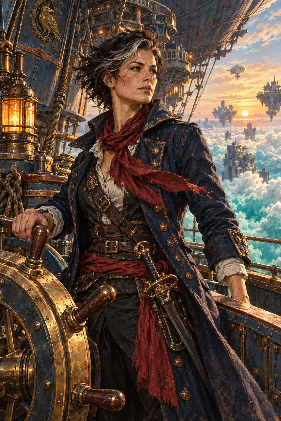 Sable Rook, human captain of the Unbroken.