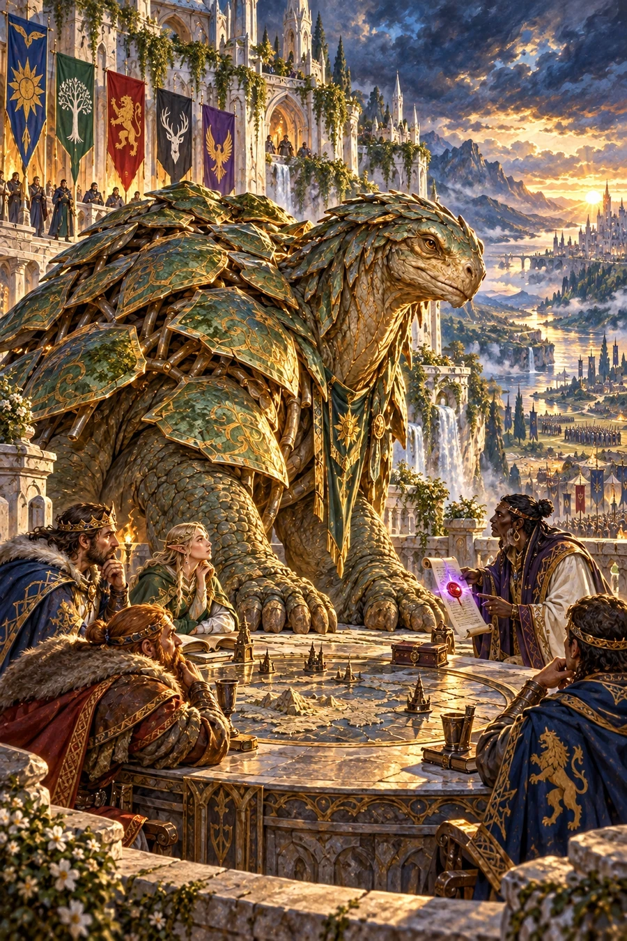 Original painted cover for Book 2