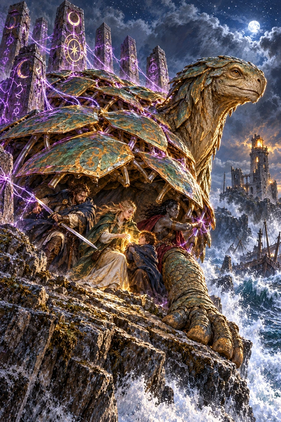Original painted cover for Book 4