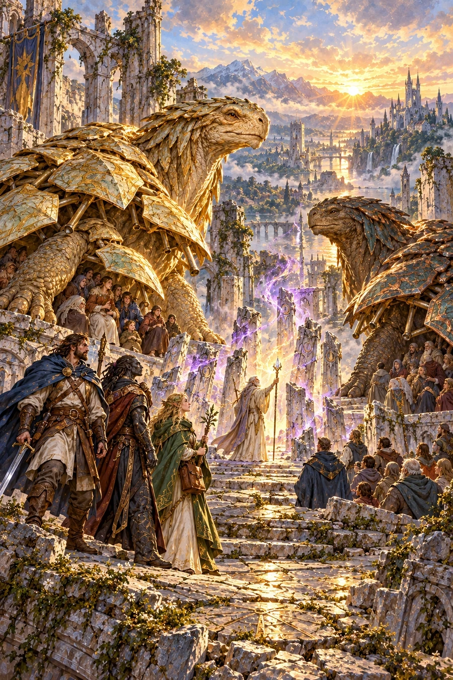 Original painted cover for Book 5